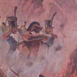 �.�.���������. ������ �����
Through a fire by Basil P. Vereshchagin