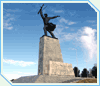 �������� ������ ����� ��� ������� � ������
Monument To the heroes of battle for Moscow in Yakhroma