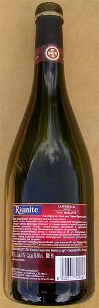 ����. �������
Wine. Riunite Lambrusco. Emilia