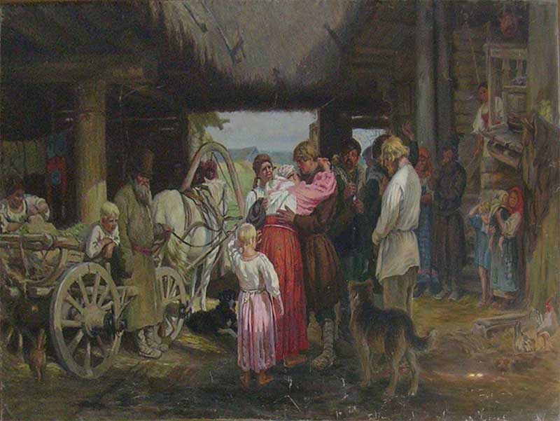 �.�.�����. ������� ����������
The send-off of recruit by Elias E. Repin
