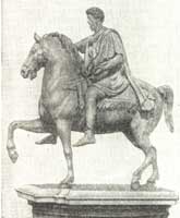 �������� ������� � ����
Monument to Marcus Aurelius in Rome