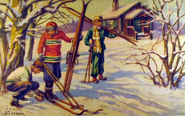 ��. �������. �������
The skiers by Jenny Nystrom
