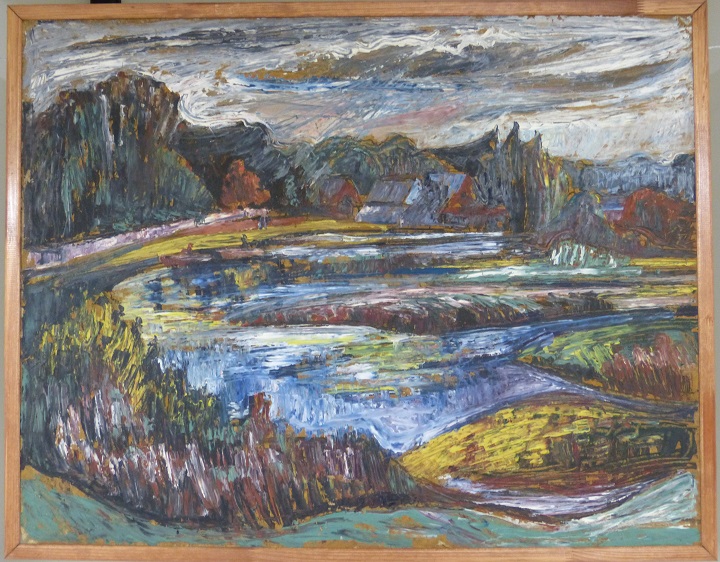 �.�.�������. ������������� �������. ������� ���� ������
Leningrad region. The bend of Oredezh river by Helen A. Osipova