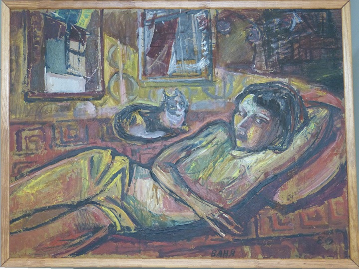 �.�.�������. ���� � ������
Vanya with cat by Helen A. Osipova