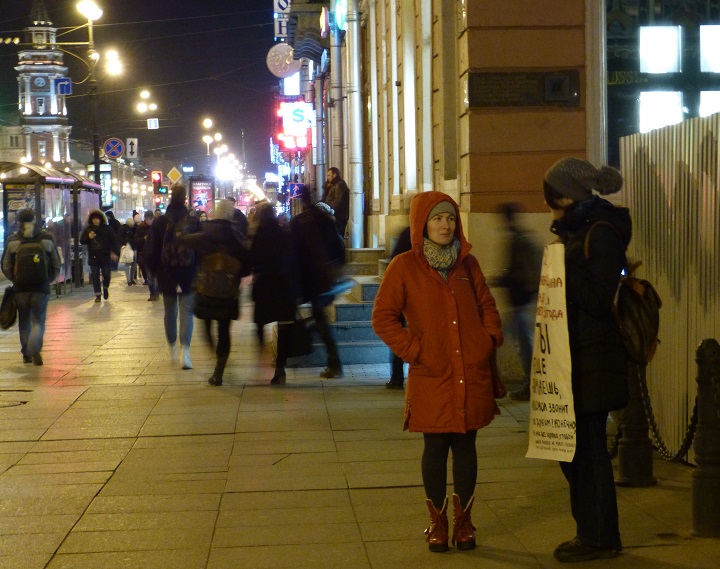 8 ������� 2015. ������������� � ��������� ������� ������
December 8, 2015. The picket in support of Ildar Dadin