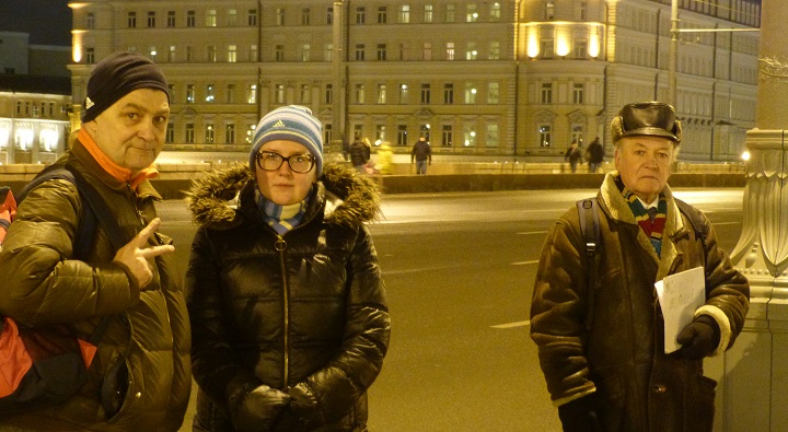 13 ������� 2015. ������ ����
December 13, 2015. The Nemtsov bridge