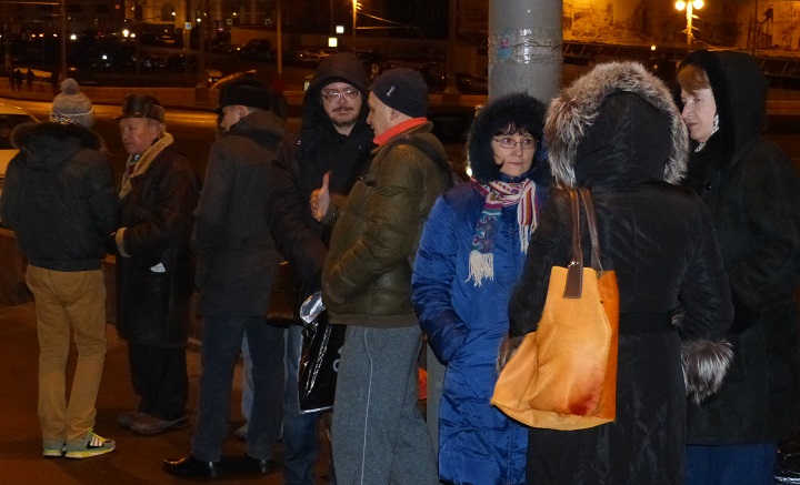 13 ������� 2015. ������ ����
December 13, 2015. The Nemtsov bridge