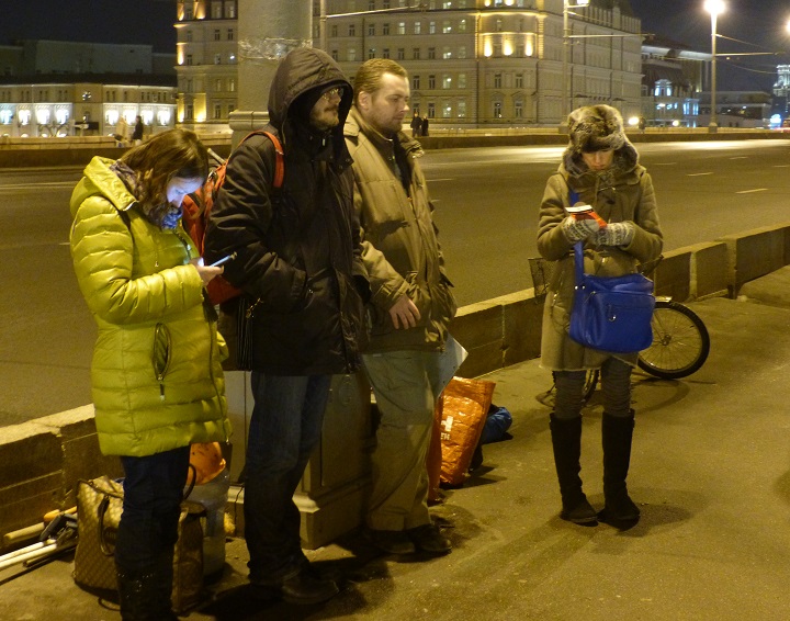13 ������� 2015. ������ ����
December 13, 2015. The Nemtsov bridge