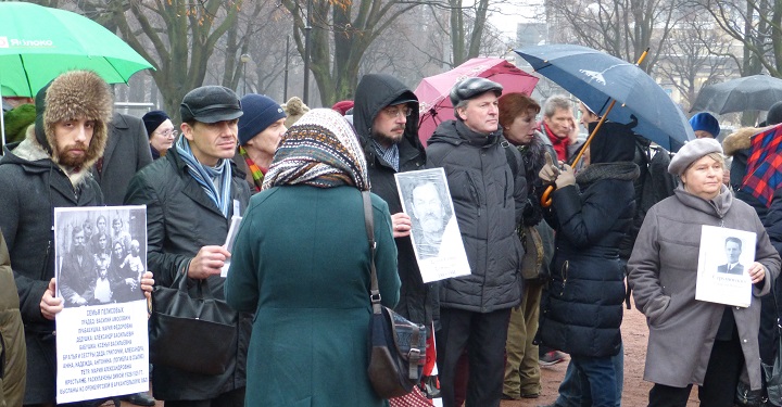 20 ������� 2015. ����� ������ ����� ���������� ���������
December 20, 2015. Action in memory of victims of Stalin repressions