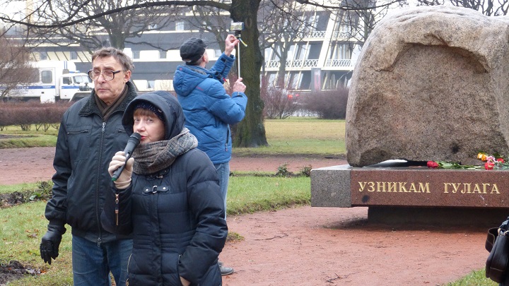 20 ������� 2014. ����� ������ ����� ���������� ���������
December 20, 2014. Action in memory of victims of Stalin repressions