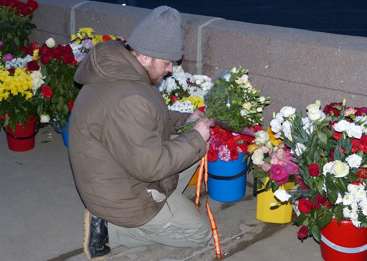27 - 28 ������� 2016. ������ ����
February 27 - 28, 2016. The Nemtsov bridge