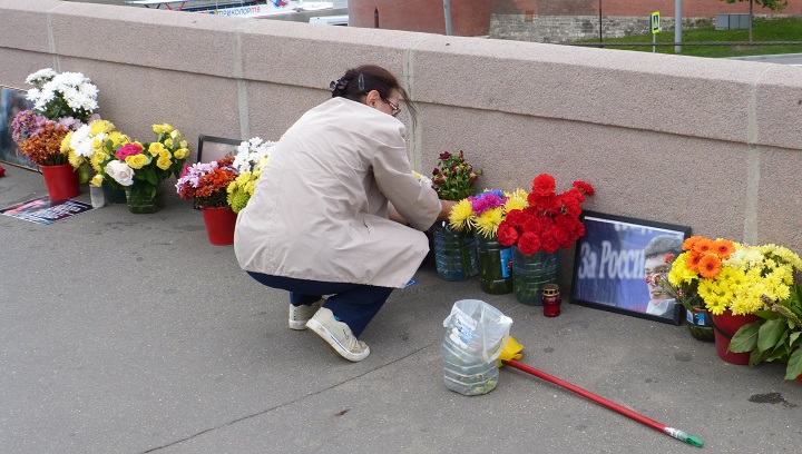 10 ���� 2016. ������ ����
July 10, 2016. The Nemtsov bridge