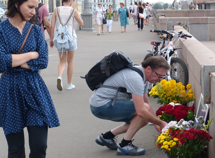 6 ������� 2016. ������ ����
August 6, 2016. The Nemtsov bridge