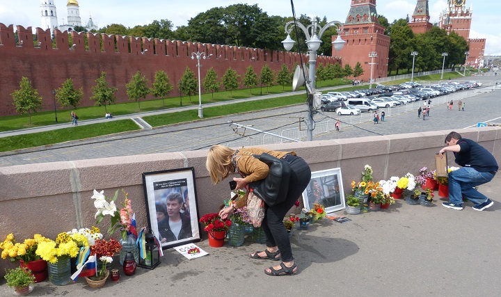 13 ������� 2016. ������ ����
August 13, 2016. The Nemtsov bridge