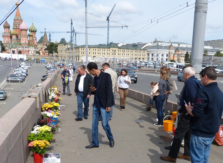 13 ������� 2016. ������ ����
August 13, 2016. The Nemtsov bridge