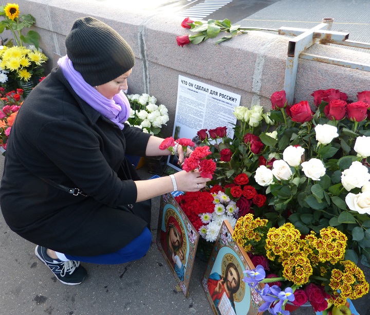 9 ������� 2016. ������ ����
October 9, 2016. The Nemtsov bridge