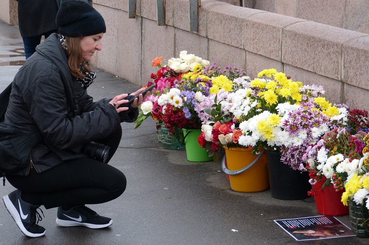 15 ������� 2016. ������ ����
October 15, 2016. The Nemtsov bridge