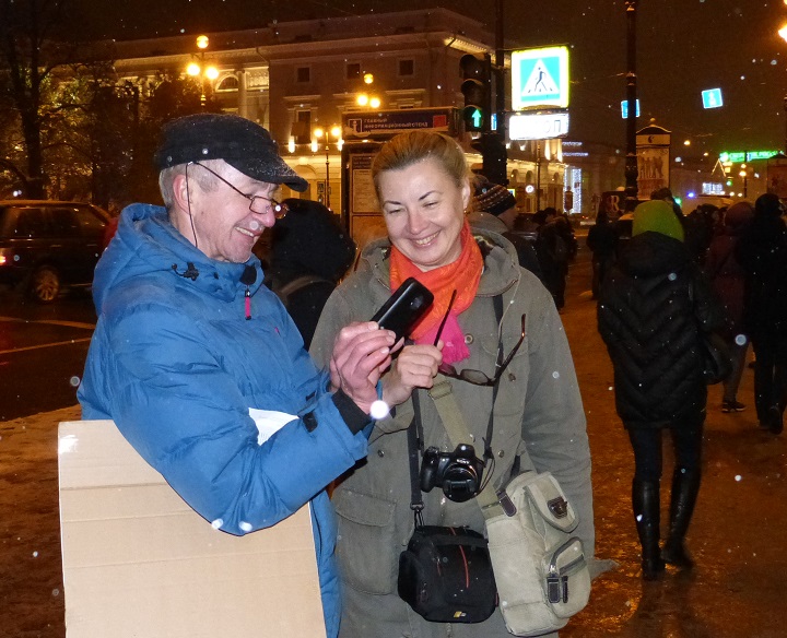 3 ������ 2016. ������������� � ���� � ������ ������� ������
November 3, 2016. The vigil and the people meeting in protection of Ildar Dadin