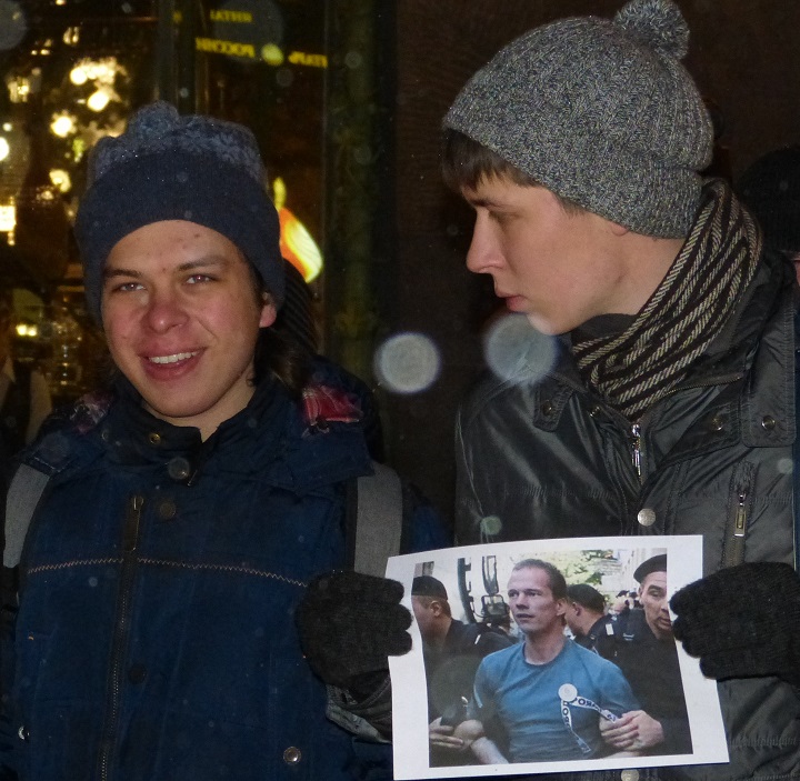 3 ������ 2016. ������������� � ���� � ������ ������� ������
November 3, 2016. The vigil and the people meeting in protection of Ildar Dadin