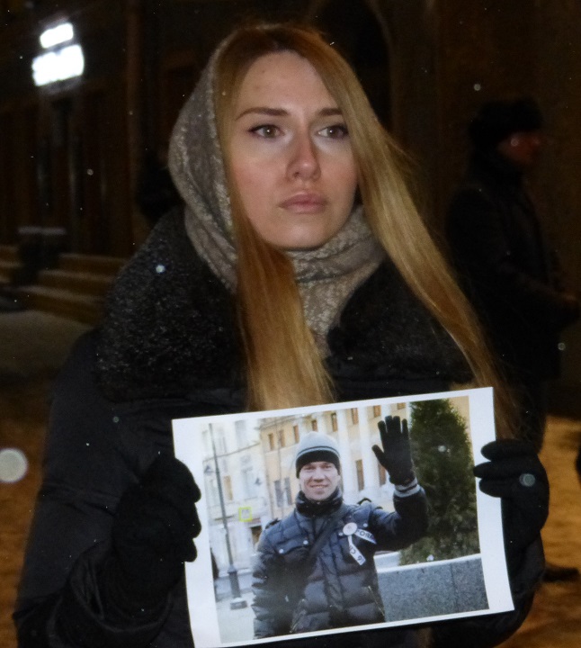 3 ������ 2016. ������������� � ���� � ������ ������� ������
November 3, 2016. The vigil and the people meeting in protection of Ildar Dadin