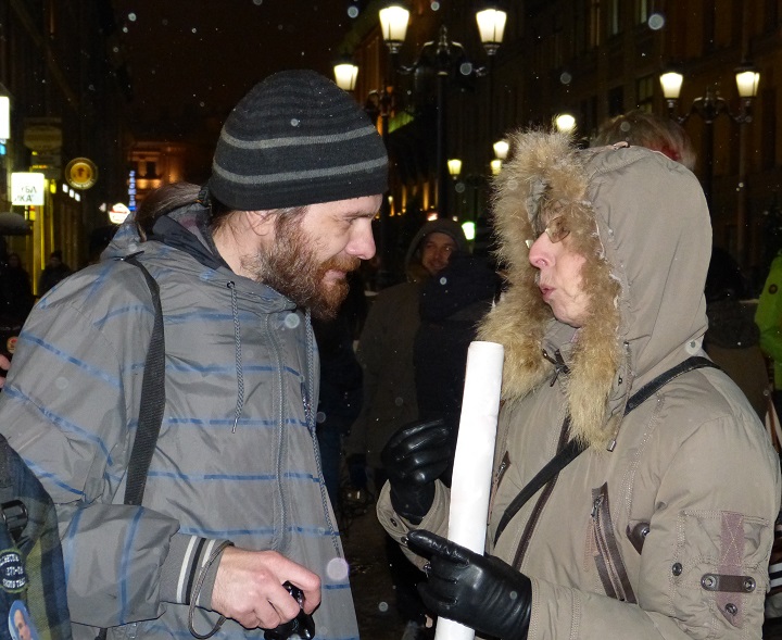 3 ������ 2016. ������������� � ���� � ������ ������� ������
November 3, 2016. The vigil and the people meeting in protection of Ildar Dadin