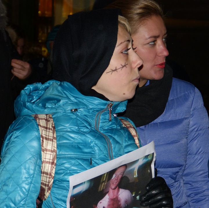3 ������ 2016. ������������� � ���� � ������ ������� ������
November 3, 2016. The vigil and the people meeting in protection of Ildar Dadin