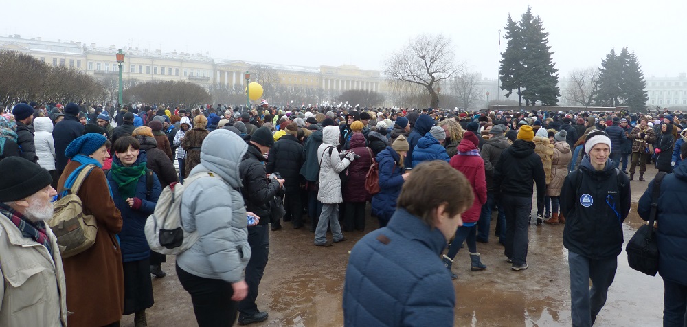 28 ������ 2017. ������ � ������ ������������� ������
January 28, 2017. The meeting in protection of St Isaacy cathedral