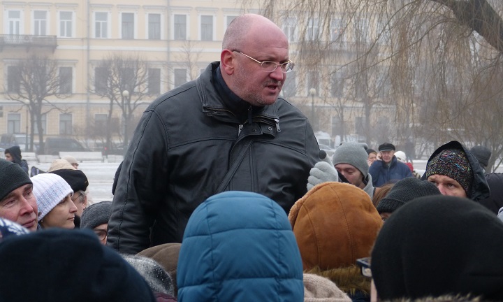 28 ������ 2017. ������ � ������ ������������� ������
January 28, 2017. The meeting in protection of St Isaacy cathedral