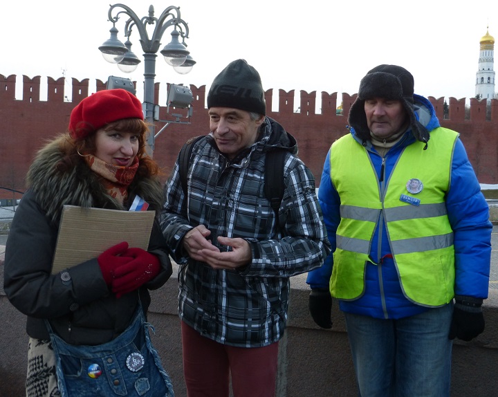 26 ������� 2017. ������ ����
February 26, 2017. The Nemtsov bridge