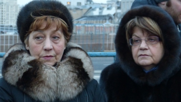 26 ������� 2017. ������ ����
February 26, 2017. The Nemtsov bridge