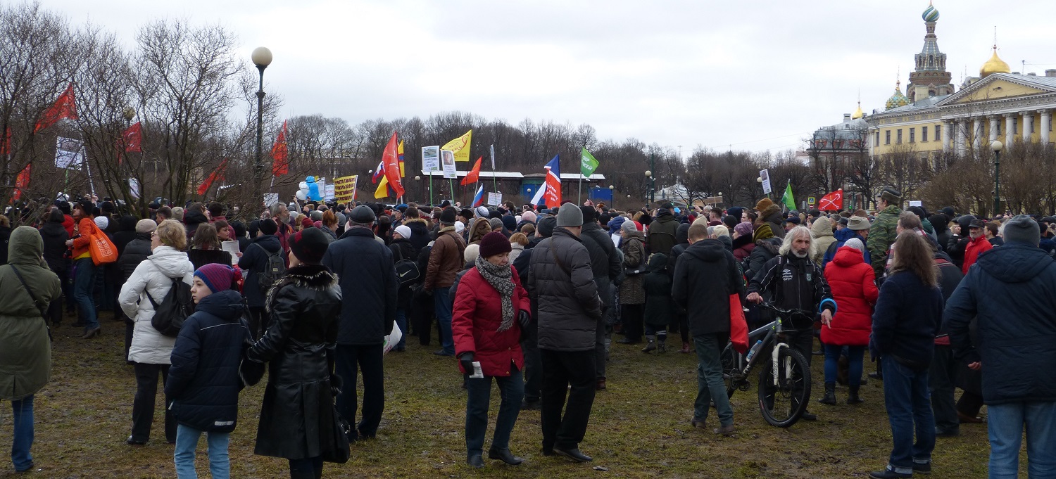 18 ����� 2017. ���� � ������ ����������
March 18, 2017. The march in protection of Petersburg