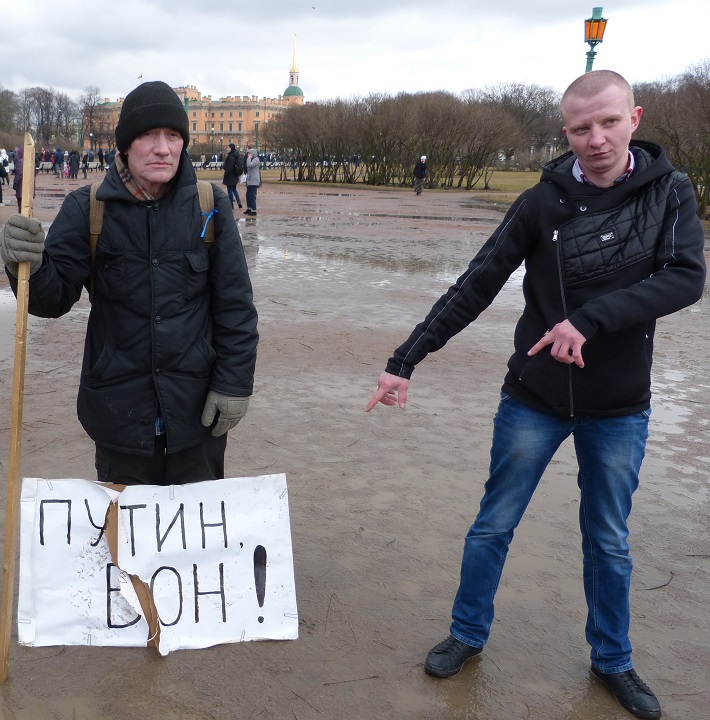 18 ����� 2017. ���� � ������ ����������
March 18, 2017. The march in protection of Petersburg