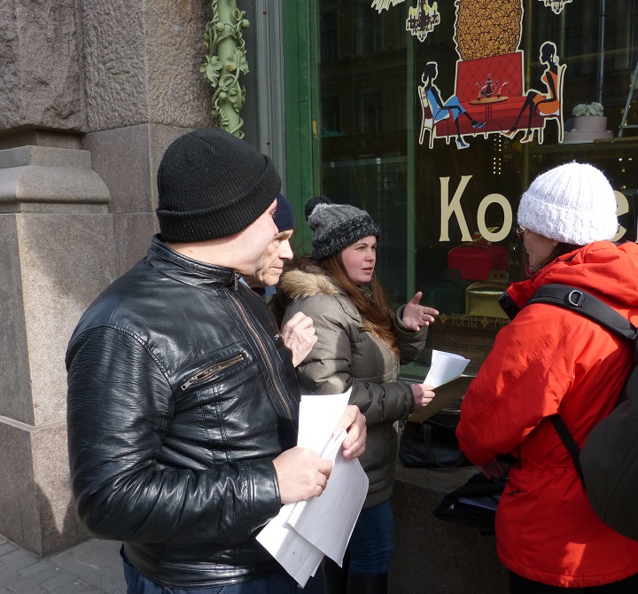 1 ������ 2017. ����� � ��������� ��������������
April 1, 2017. The picket in support of truck drivers