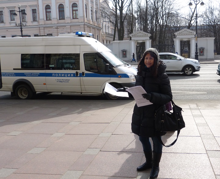 1 ������ 2017. ����� � ��������� ��������������
April 1, 2017. The picket in support of truck drivers