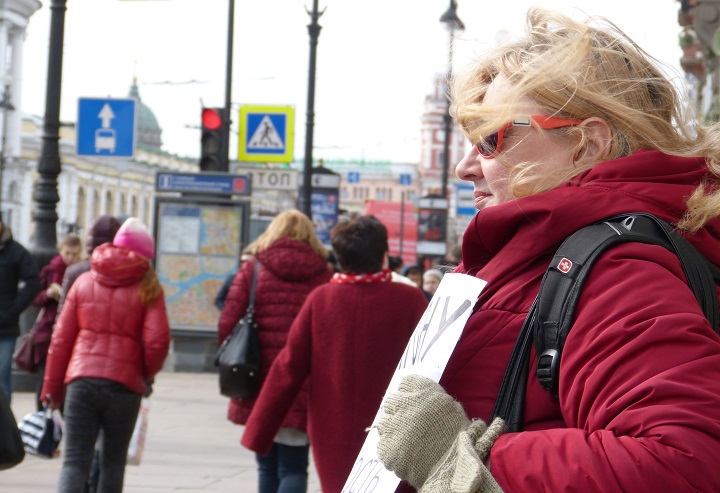 1 ������ 2017. ����� � ��������� ��������������
April 1, 2017. The picket in support of truck drivers