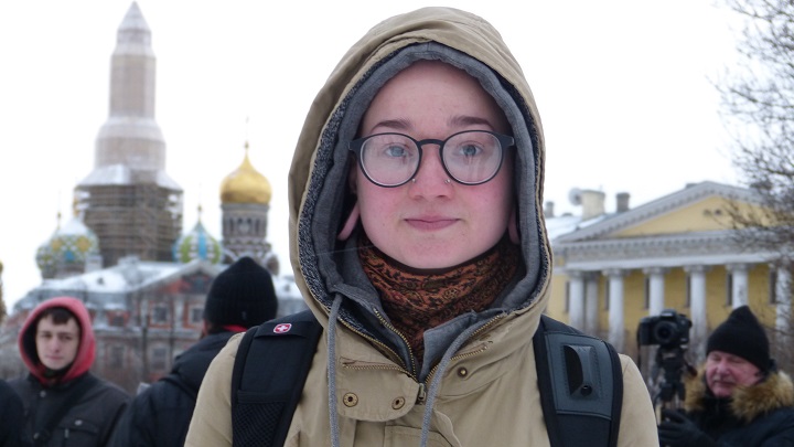 24 ������� 2017. ���������� ������� ���������� � ����������
December 24, 2017. Promotion of Alexis Navalny in presidents