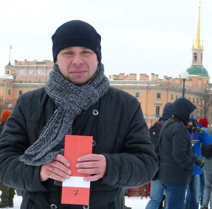 24 ������� 2017. ���������� ������� ���������� � ����������
December 24, 2017. Promotion of Alexis Navalny in presidents