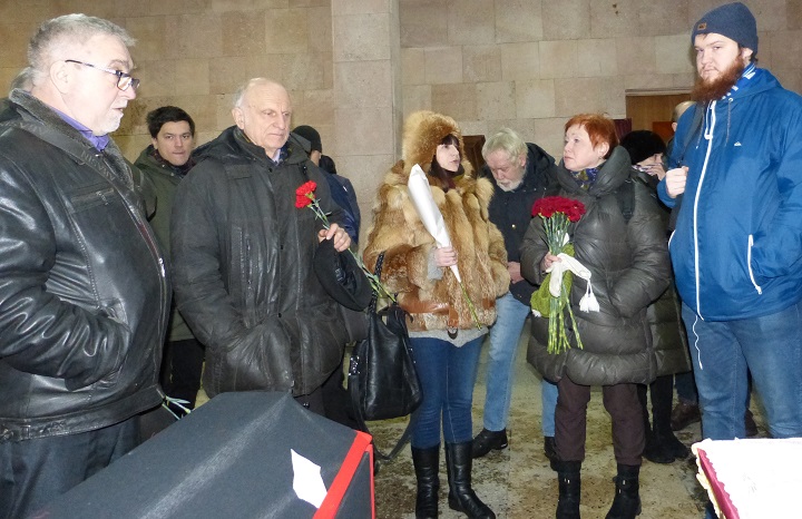 9 ������� 2018. �������� ����������� ��������
February 9, 2018. The funeral of Constantine Sinitsin
