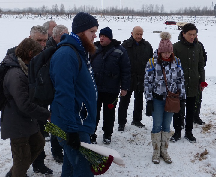 9 ������� 2018. �������� ����������� ��������
February 9, 2018. The funeral of Constantine Sinitsin