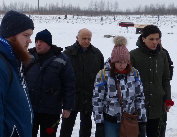 9 ������� 2018. �������� ����������� ��������
February 9, 2018. The funeral of Constantine Sinitsin