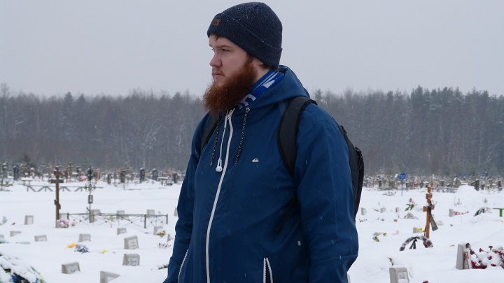 9 ������� 2018. �������� ����������� ��������
February 9, 2018. The funeral of Constantine Sinitsin