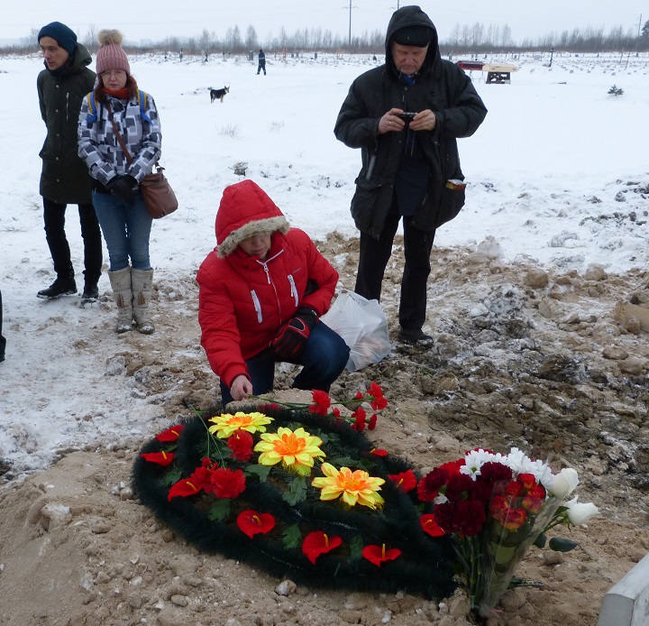 9 ������� 2018. �������� ����������� ��������
February 9, 2018. The funeral of Constantine Sinitsin
