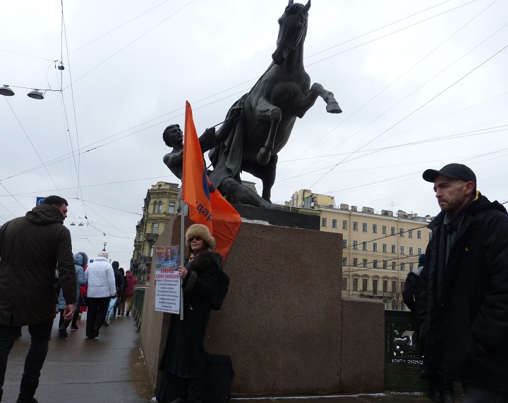 10 ����� 2018. ����� ������������ � ������� ����������
March 10, 2018. Action of solidarity with Denis Bakholdin