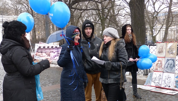 10 ����� 2018. ������������� � ������ ������������� ������
March 10, 2018. The meeting in protection of St Isaacy cathedral