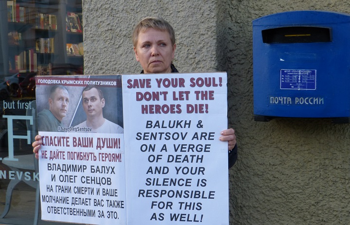 21 ������� 2018. 100-� ���� ��������� ����� �������
August 21, 2018. 100th day of hunger strike by Oleg Sentsov