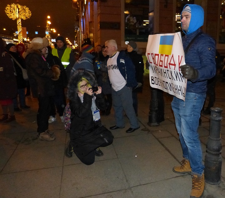 15 ������� 2018. ������������� � ��������� ����� �������
December 15, 2018. The vigil in support of Oleg Sentsov