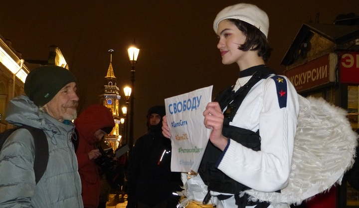 13 ������� 2019. ������ ������������ � �������
December 13, 2019. The pickets of solidarity with Moscow
