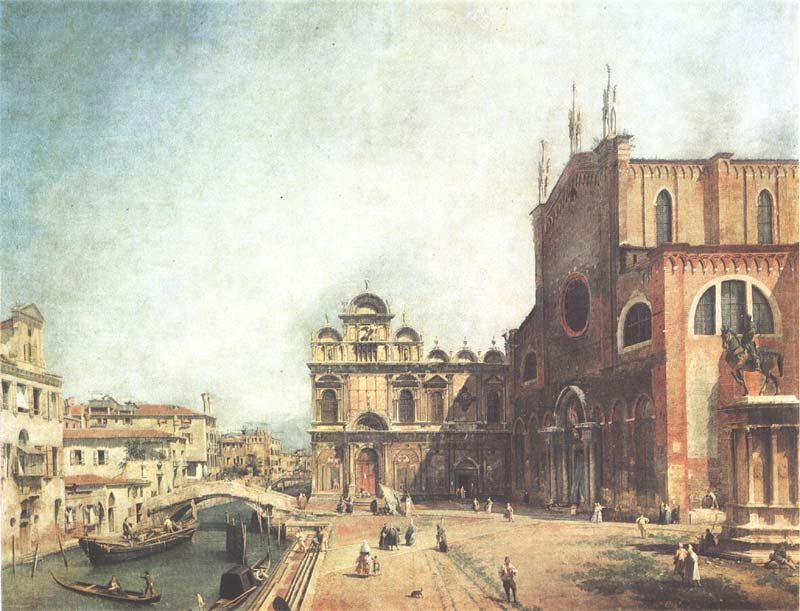 �. ���������. ������� �����-�������� � ����� � �������
Square of SS John and Paul in Venice by Antonio Canal