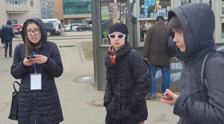 5 ��� 2023. ����� � ��������� ����� ���������
May 5, 2023. The picket in support of Olga Smirnova