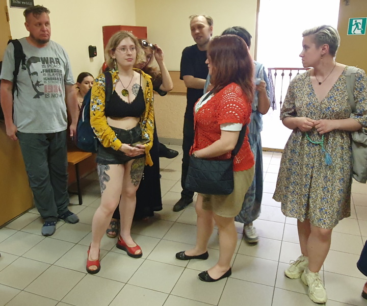 22 ���� 2023. ��� ��� ����������� ����������
June 22, 2023. The trial of Alexandra Skochilenko